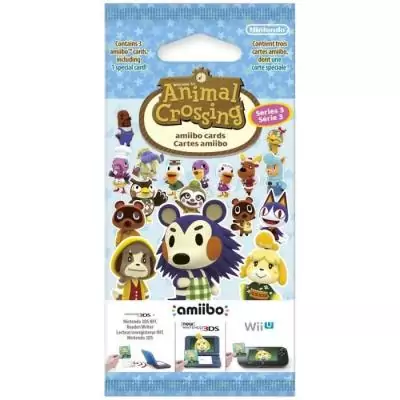 Cartes Amiibo Animal Crossing Série 3 - Collectionnez 3 cartes dont une spéciale