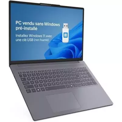 PC portable LENOVO IdeaPad Slim 3 16IRH10 16'' WUXGA IPS - Core i5-13420H | 16 Go RAM | 512 Go SSD + Sac a dos