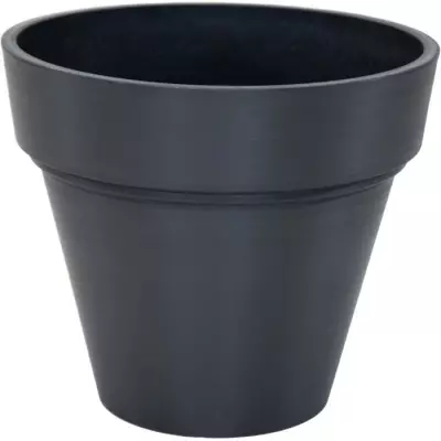 Pot à fleurs MEGA COLLECTIONS - Ecostone Ø 41 cm - H 35 cm - Noir Pot à fleurs MEGA COLLECTIONS - Ecostone Ø 41 cm - H 35 cm - Noir