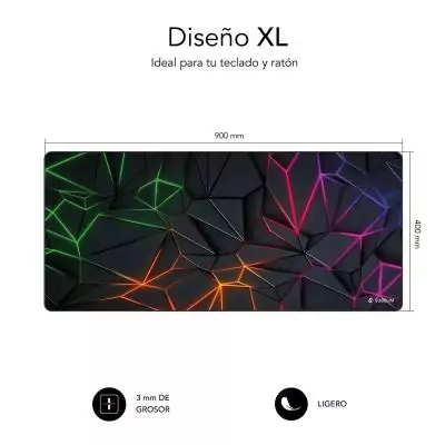 Tapis de Souris Subblim Neon Obsidian XL