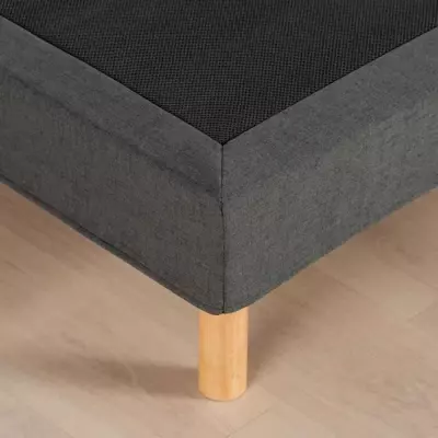 Sommier tapissier 160x200 cm Gris anthracite - DEKO DREAM Eazyx