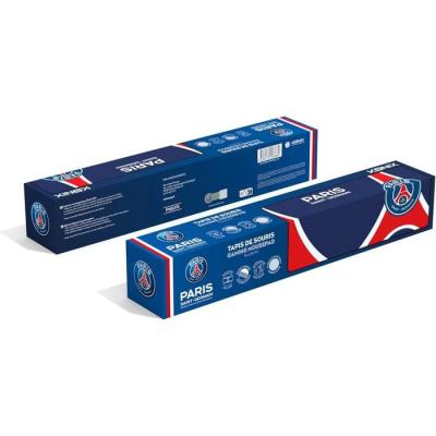 Tapis de souris gaming - KONIX - PSG - XXL 90 x 46 cm - Surface silicone 3D ultra fine - Base antidérapante en caoutchouc - Ble