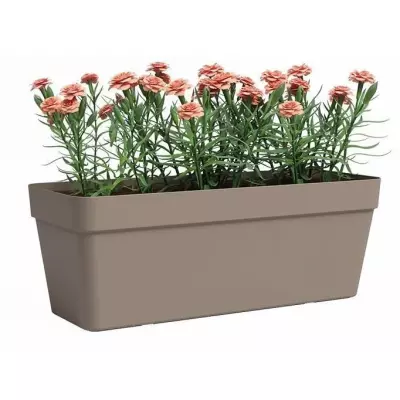 Jardinière Rectangulaire Taupe - 49,9 x 20 x 18,1cm - ARTEVASI Jardinière Rectangulaire Taupe - 49,9 x 20 x 18,1cm - ARTEVASI