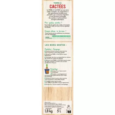 Terre à cactées VILMORIN - 5 L pour des plantes épanouies