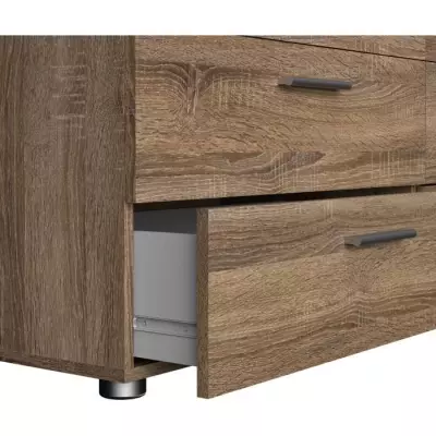 Commode NASH 8 tiroirs - Moderne et Spacieuse - L 140 cm