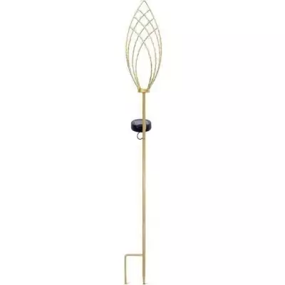 Balise solaire élégante - Lanterne GARDEN ID Épi Doré Ø11 h81 cm