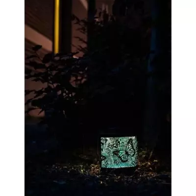 Balise solaire décorative papillon pour jardin - Autonomie 8h