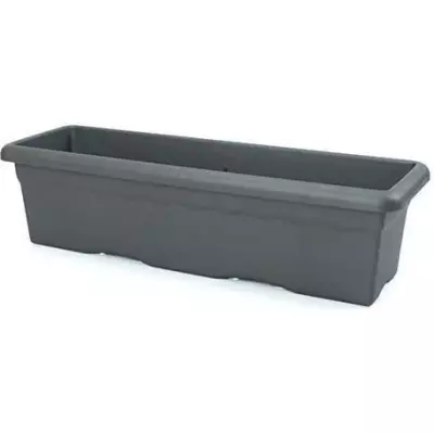 Jardinière rectangulaire Anthracite 60 x 33 cm - Pour un jardin plein de style
