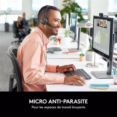 Casque PC Logitech H340 - micro-casque stéréo USB anti-parasites