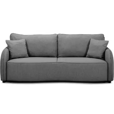 Canapé convertible BARI 3 places - Anthracite - Rangement - Eco-friendly Canapé convertible BARI 3 places - Anthracite - Rangement - Eco-friendly
