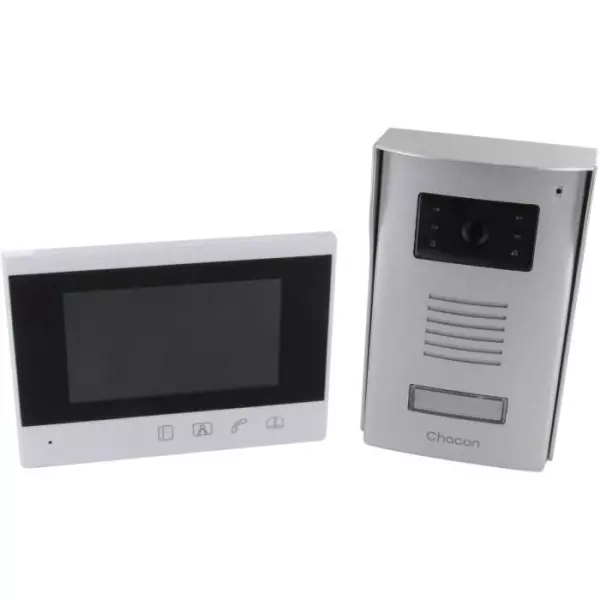 Visiophone - CHACON - 4 fils - Écran 4,3'' - Vision nocturne - Alimentation filaire