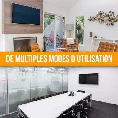 Support mural inclinable NANOOK pour TV 40-65" - Montage facile - Noir