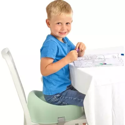 Rehausseur de chaise THERMOBABY EASY - Gris Charme - Pratique dès 3 ans