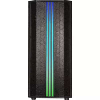 Boîtier Semitower ATX Saber Mesh RGB Noir à Prix Réduit