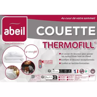 Couette chaude 400gr/m² Thermofill 240x260cm, Label Oeko-Tex ®