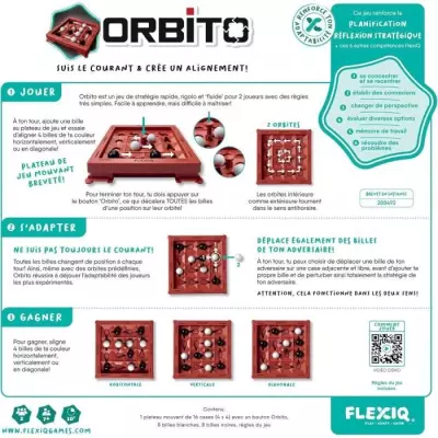 Orbito: Jeu de Société Compact - Dimensions: 26x26x7 cm