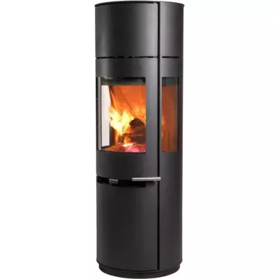 Poêle à bois ADURO 9.7 - Noir 6 KW - Compact et Puissant