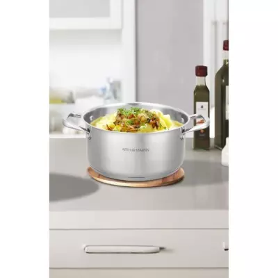Faitout Marmite Arthur Martin 36cm Inox avec Couvercle - Induction