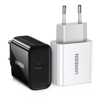 Chargeur secteur - UGREEN - 1 Port USB-C - 20W - Noir