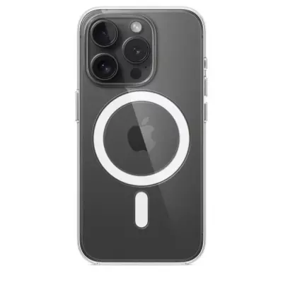 Coque transparente avec MagSafe pour iPhone 15 Pro