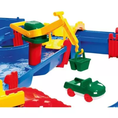 Smoby - Mega Bridge Aquaplay: Parcours d'eau avec 35 accessoires