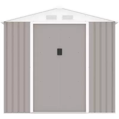 Abri de jardin en métal 4,07m² - Facile à monter - 2 portes coulissantes
