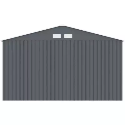 Abri de jardin en métal NEPTUNE 12,99 m² - Gris