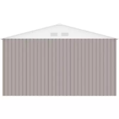 Abri de jardin métal 15,16m² - 2 portes coulissantes - Taupe Abri de jardin métal 15,16m² - 2 portes coulissantes - Taupe