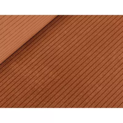 Canapé d'angle gauche 3 places convertible en velours côtelé - Terracotta Canapé d'angle gauche 3 places convertible en velours côtelé - Terracotta