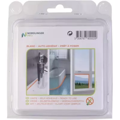 Joint d'étanchéité auto-adhésif - NORDLINGER PRO - Mastiplast 9 mm - Blanc