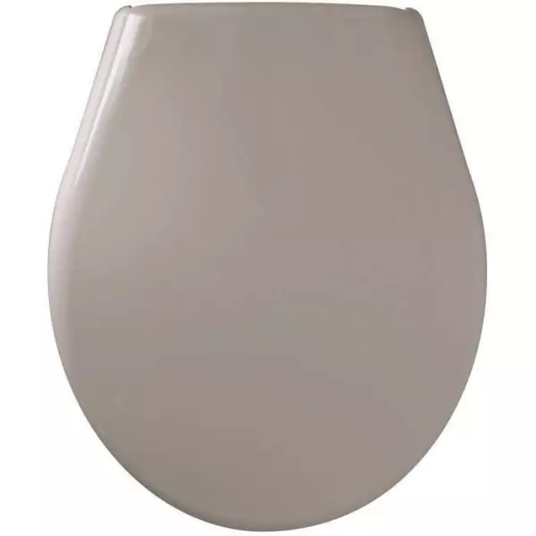 Abattant Marina Taupe - Polypropylene - Gelco - Déclipsable - Entraxe de fixation universelle