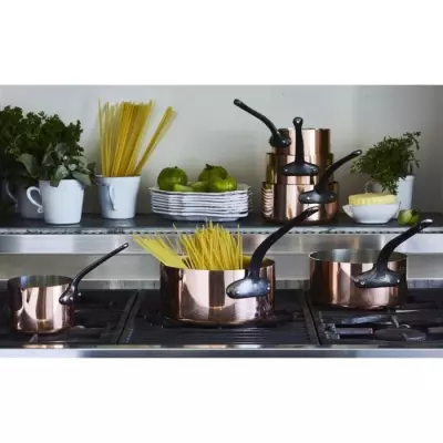 Casserole cuivre Baumalu 12 cm - Intérieur étamé