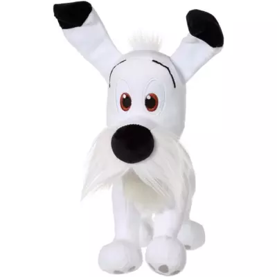 Peluche Gipsy Toys Idéfix et les Irréductibles 30cm en boîte cadeau - Blanc Noir