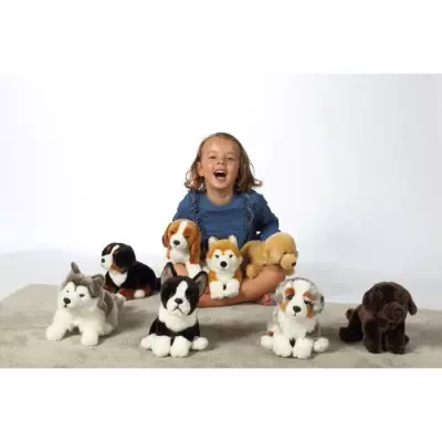 Peluche Chien Labrador Beige GIPSY TOYS 25 cm - Doux et Adorable