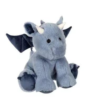 Peluche Dragon Trendy, Bleu Jeans 30 cm - Dimensions: 39x36x17 cm