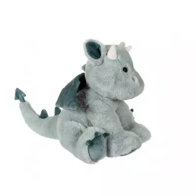 Peluche Dragon Trendy Vert d'Eau 30 cm - Format compact