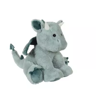 Peluche Dragon Trendy Vert d'Eau 30 cm - Format compact
