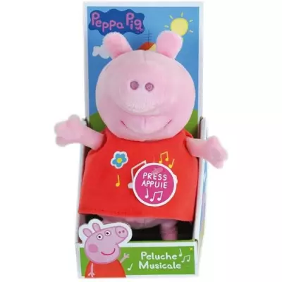 Peluche musicale PEPPA PIG 20 cm - Doux et adorable!