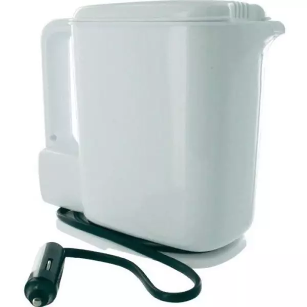 Bouilloire électrique 12V 1L 170W Blanc et Bleu - HTC EQUIPEMENT