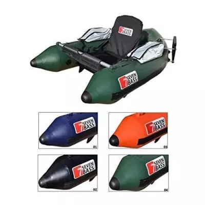 Seven Bass - Float Tube Hybrid Skullway 1.70m Bleu - Compact et performant