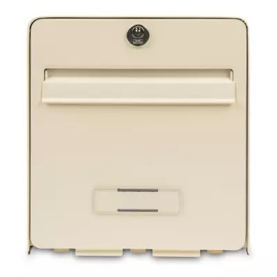Boîte aux lettres Favor en acier galvanisé - 2 portes - Beige clair - Dimensions compactes