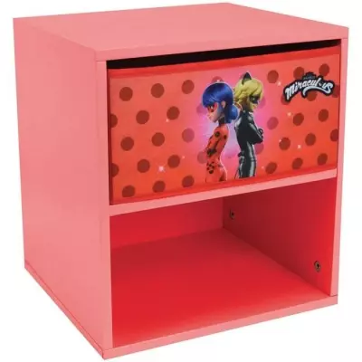 Chevet Miraculous Ladybug Fun House avec tiroir - 46x39x9 cm Chevet Miraculous Ladybug Fun House avec tiroir - 46x39x9 cm