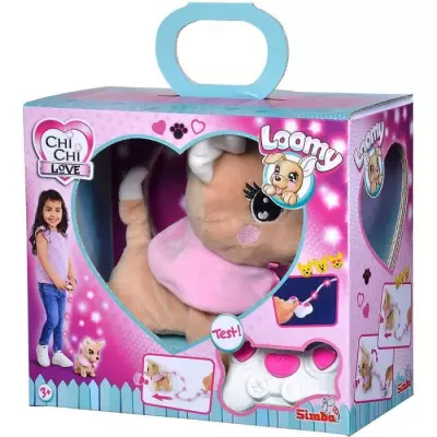 Peluche Chihuahua Chi Chi Love Loomy - Peluche filoguidée de 20 cm
