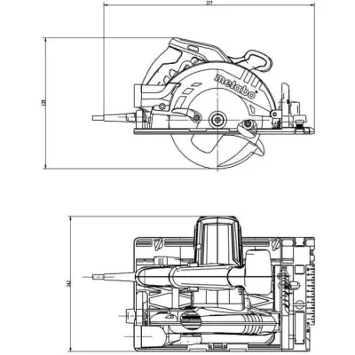 Scie circulaire portative METABO - Compact et performant