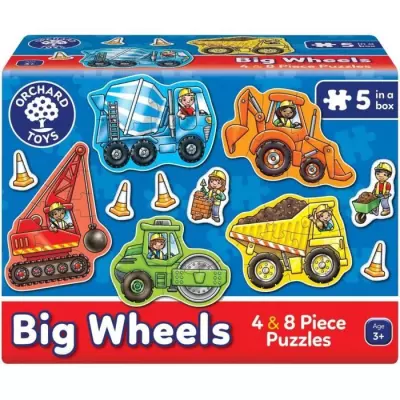 Amusez-vous avec le Puzzle Tracteurs - ORCHARD - Dimensions compactes!