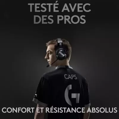 Casque gamer sans fil Logitech G Pro X - Avec micro - Noir
