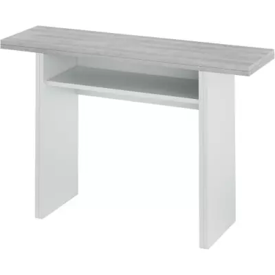 Table d'appoint extensible TAVOLO gris béton - L 120 cm