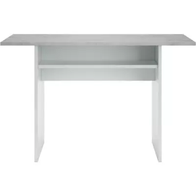 Table d'appoint extensible TAVOLO gris béton - L 120 cm
