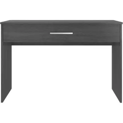 Bureau grand tiroir - Mélaminé gris cendré - Spacieux et pratique!