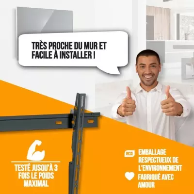 Support mural inclinable pour TV 32-55" - Solution de montage LCD/(O)LED